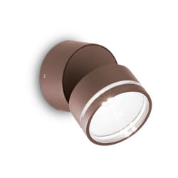 Applique Moderna Round Omega Metallo Coffee Led 7W 4000K Luce Naturale