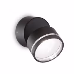 Collezione OMEGA PUNTA LA LUCE SULL'ESTERNO Applique moderno a forma rotonda con corpo luce in alluminio verniciato a polveri ...