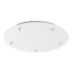 Rosone Standard All In Metallo Bianco 5 Luci