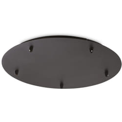 Rosone Standard All In Metallo Nero 5 Luci
