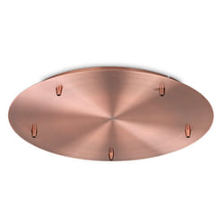 Rosone Standard All In Metallo Rame 5 Luci