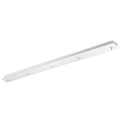 Ideal Lux - Rosone Lineare All In Metallo Bianco 5 Luci