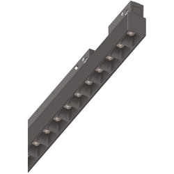 Ideal Lux - Supporto Lineare Binario Ego Alluminio Nero Led 13W 3000K Dali Luce Calda