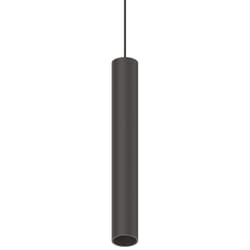 Ideal Lux - Pendente Tubolare Dali Ego Alluminio Nero Led 12W 3000K Luce Calda