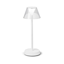 Ideal Lux - Lampada Da Tavolo Moderna Lolita Metallo Bianco Led 7W 3000K