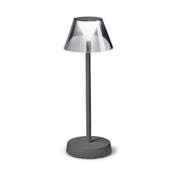 Ideal Lux - Lampada Da Tavolo Moderna Lolita Metallo Grigio Led 7W 3000K
