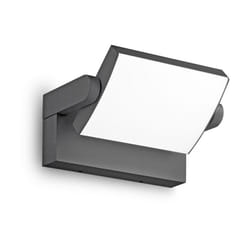 Applique Moderna Swipe Alluminio Antracite Led 20,5W 3000K Luce Calda