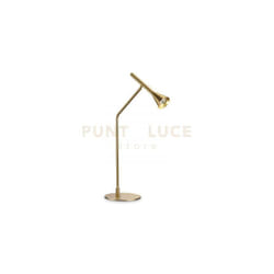 Ideal Lux - Lampada Da Scrivania Moderna Diesis Metallo Ottone Led 6,5W 3000K