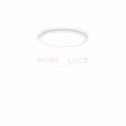 Plafoniera con corpo luce verniciato a polveri RAL 9016, ottica a filo con diffusore in PMMA micropirismatizzato con controll ...