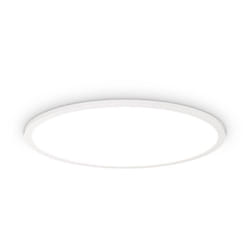 Plafoniera Moderna Fly Slim Alluminio-Plastiche Bianco Led 53W 3000K D60Cm