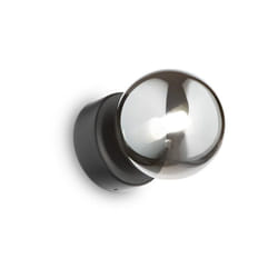 Ideal Lux - Applique Contemporanea Perlage Metallo Nero 1 Luce 3W 3000K Luce Calda