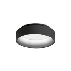 Ideal Lux - Plafoniera Moderna Ziggy Metallo Nero Led 22W 3000K Luce Calda