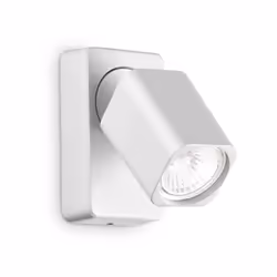 Collezione Rudy LA DIREZIONE CHE VUOI TU Spot Contemporaneo Rudy Alluminio Bianco 1 Luce GU10 35W 3000K IP20 A++ h.13 D. L.7  ...