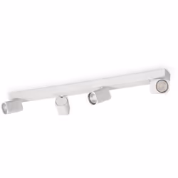 Collezione Rudy LA DIREZIONE CHE VUOI TU Spot Contemporaneo Rudy Alluminio Bianco 4 Luci GU10 35W 3000K IP20 A++ h.max.11 h.m ...