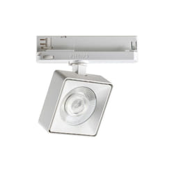 Ideal Lux - Proiettore Square Pov Metallo Bianco 1 Luce 22W 3000K Luce Calda