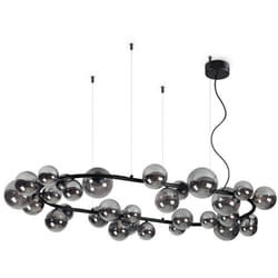 Sospensione Contemporanea Perlage Metallo Nero 30 Luce G9 3W 3000K Luce Calda