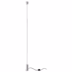 Collezione FILO FILI DI LUCE SOSPESA Lampada da parete moderna con rosone, corpo luce e base a terra in metallo verniciato a  ...