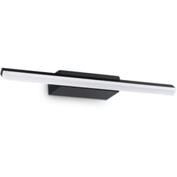 Applique Da Parete Contemporanea Riflesso Metallo Nero Led 11W 3000K Ip44