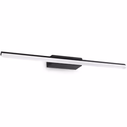 Collezione Riflesso LED E NERO Applique da parete Contemporanea Riflesso Metallo Nero Led Integrato 17W 3000K IP44 A++ h.4,5  ...