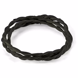 Collezione CAVO L'ELEGANZE CHE SI ESTENDE FINI AI MINIMI DETTAGLI Cavo in tessuto intrecciato 10m di colore nero.