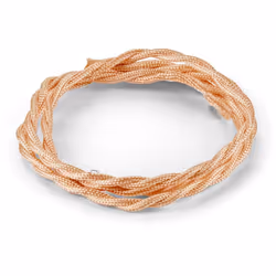Collezione CAVO L'ELEGANZE CHE SI ESTENDE FINI AI MINIMI DETTAGLI Cavo in tessuto intrecciato 10m di colore rame.