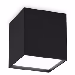 Collezione Kubiko UN CUBO DI LUCE Plafoniera Contemporanea Kubiko Alluminio Nero Led Integrato 10W 3000K IP20 A++ h.11,5 D. L ...