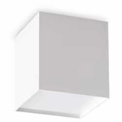 Collezione Kubiko UN CUBO DI LUCE Plafoniera Contemporanea Kubiko Alluminio Bianco Led Integrato 10W 3000K IP20 A++ h.11,5 D. ...