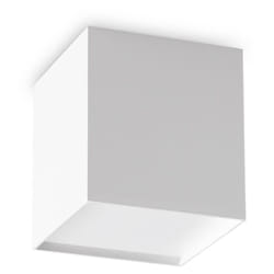 Ideal Lux - Plafoniera Contemporanea Kubiko Alluminio Bianco Led Integrato 10W 3000K Ip20