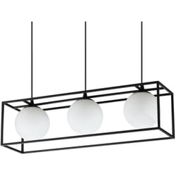 Lampadario a Sospensione Contemporaneo Lingotto Metallo Nero E14 28W Ip20