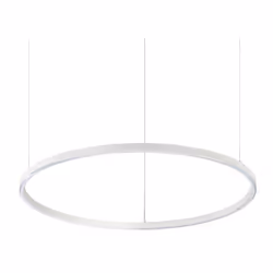Collezione ORACLE FORME SLIM E CONTEMPORANEE Sospensione costituita da una montatura sottile in alluminio verniciato BIANCO o ...