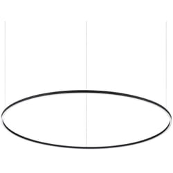 Sospensione Moderna Oracle Alluminio-Plastiche Nero Led 89W 4000K D150Cm