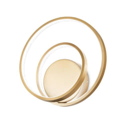 Applique Moderna Dali Oz Metallo Ottone Led 28W 3000K Luce Calda