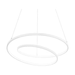 Sospensione Moderna Oz Metallo Bianco Led 48W 3000K Luce Calda D60Cm Dali