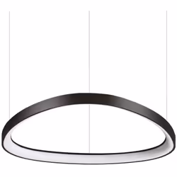 Collezione Gemini UNO SPECCHIO DI LUCE Lampadario a sospensione Contemporaneo Gemini Metallo Nero Led Integrato 48W 3000K IP2 ...