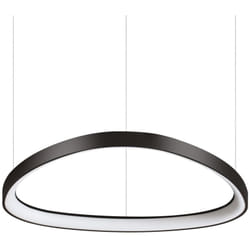 Lampadario a Sospensione Contemporaneo Gemini Metallo Nero Led 48W 3000K Ip20