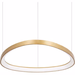 Collezione Gemini UNO SPECCHIO DI LUCE Lampadario a sospensione Contemporaneo Gemini Metallo Ottone Led Integrato 48W 3000K I ...