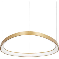 Lampadario a Sospensione Contemporaneo Gemini Metallo Ottone Led 48W 3000K Ip20