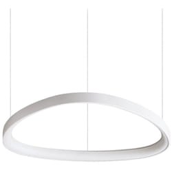 Lampadario a Sospensione Contemporaneo Gemini Metallo Bianco Led 48W 3000K Ip20