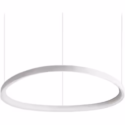 Collezione Gemini UNO SPECCHIO DI LUCE Lampadario a sospensione Contemporaneo Gemini Metallo Bianco Led Integrato 55W 3000K I ...