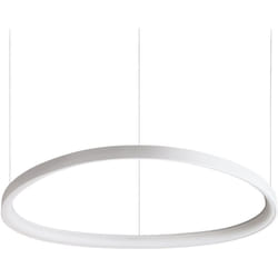 Lampadario a Sospensione Contemporaneo Gemini Metallo Bianco Led 55W 3000K Ip20