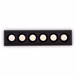 Collezione Lika PROIETTA LA LUCE Faretto ad incasso Contemporaneo Lika Alluminio Nero Led Integrato 10W 3000K IP20 A++ h.4 D. ...