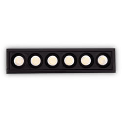 Ideal Lux - Faretto Incasso Contemporaneo Lika Alluminio Nero Led 10W 3000K Ip20