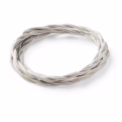 Collezione CAVO L'ELEGANZE CHE SI ESTENDE FINI AI MINIMI DETTAGLI Cavo in tessuto intrecciato 10m di colore grigio.