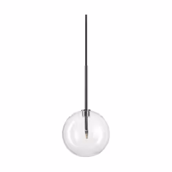 Collezione EQUINOXE LUCE IN DIVERSE DIREZIONI Sospensione a 1 luce con montatura a bracci in metallo con finitura cromo..