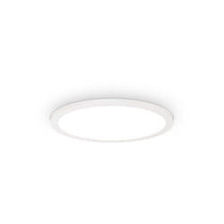 Ideal Lux - Plafoniera Moderna Fly Alluminio-Materie Plastiche Bianco Led 18W 3000K D35Cm