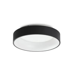 Ideal Lux - Plafoniera Moderna Ziggy Metallo Nero Led 30W 3000K Luce Calda
