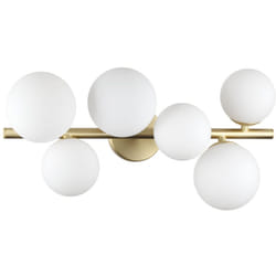 Ideal Lux - Plafoniera Moderna Perlage Metallo Ottone 6 Luci G9 15W 3000K Ip20