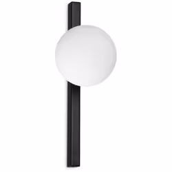 Collezione Binomio LUCE E DESIGN, UN CONNUBIO PERFETTO Applique da parete Contemporaneo Binomio Metallo Nero 1 G9 4W 3000K IP ...