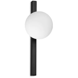 Applique Da Parete Contemporaneo Binomio Metallo Nero 1 Luce G9 4W 3000K Ip20
