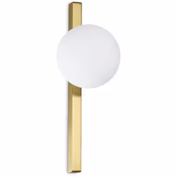 Collezione Binomio LUCE E DESIGN, UN CONNUBIO PERFETTO Applique da parete Contemporaneo Binomio Metallo Ottone 1 G9 4W 3000K ...